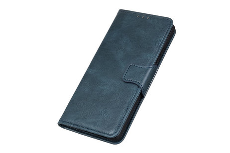 Zakelijke Book Case Telefoonhoesje voor Oppo Reno 4 5G - Blauw