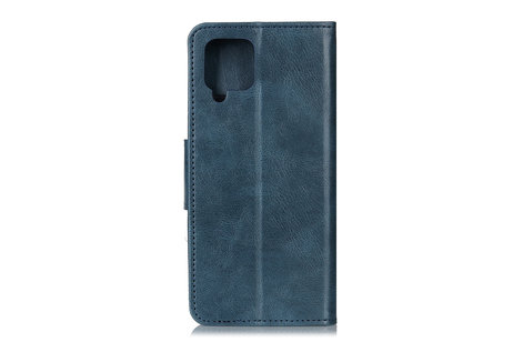 Zakelijke Book Case Telefoonhoesje Samsung Galaxy A42 5G - Blauw