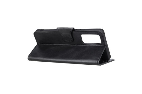 BAOHU Zakelijke Book Case Telefoonhoesje Geschikt voor de Samsung Galaxy M31s - Portemonnee Hoesje - Pasjeshouder Wallet Case - Zwart