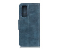 Zakelijke Book Case Telefoonhoesje Samsung Galaxy M31s - Blauw