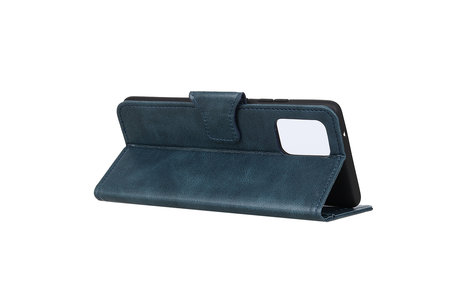 BAOHU Zakelijke Book Case Telefoonhoesje Geschikt voor de Samsung Galaxy M51 - Portemonnee Hoesje - Pasjeshouder Wallet Case - Blauw