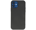 Hoesje Geschikt voor de iPhone 12 Mini - Fashion Color Backcover Telefoonhoesje - Zwart