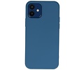 Hoesje Geschikt voor de iPhone 12 Mini - Fashion Color Backcover Telefoonhoesje - Navy