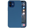 Hoesje Geschikt voor de iPhone 12 Mini - Fashion Color Backcover Telefoonhoesje - Navy