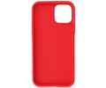 Hoesje Geschikt voor de iPhone 12 Mini - Fashion Color Backcover Telefoonhoesje - Rood