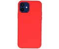 Hoesje Geschikt voor de iPhone 12 Mini - Fashion Color Backcover Telefoonhoesje - Rood