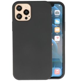 BAOHU iPhone 12 Pro Max Hoesje Fashion Backcover Telefoonhoesje Zwart