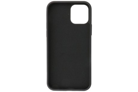 BAOHU Hoesje Geschikt voor de iPhone 12 Pro Max - Fashion Color Backcover Telefoonhoesje - Zwart