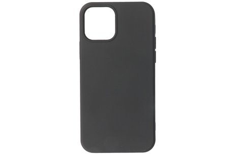 BAOHU Hoesje Geschikt voor de iPhone 12 Pro Max - Fashion Color Backcover Telefoonhoesje - Zwart