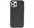 BAOHU Hoesje Geschikt voor de iPhone 12 Pro Max - Fashion Color Backcover Telefoonhoesje - Zwart