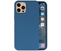 BAOHU Hoesje Geschikt voor de iPhone 12 Pro Max - Fashion Color Backcover Telefoonhoesje - Navy