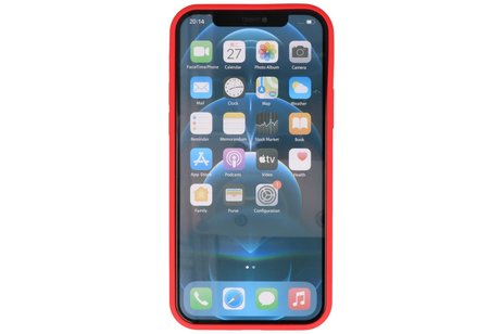 BAOHU Hoesje Geschikt voor de iPhone 12 Pro Max - Fashion Color Backcover Telefoonhoesje - Rood