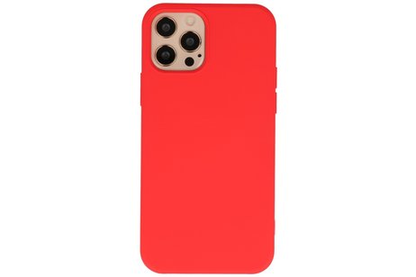 Hoesje Geschikt voor de iPhone 12 Pro Max - Fashion Color Backcover Telefoonhoesje - Rood