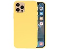 iPhone 12 Pro Max Hoesje Fashion Backcover Telefoonhoesje Geel