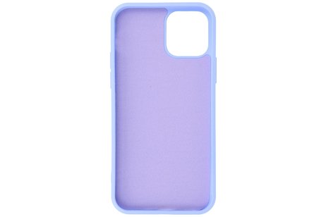 BAOHU Hoesje Geschikt voor de iPhone 12 Pro Max - Fashion Color Backcover Telefoonhoesje - Paars