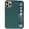 BAOHU iPhone 12 Pro Max Hoesje Fashion Backcover Telefoonhoesje Donker Groen