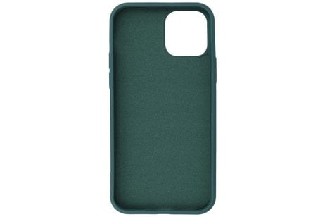 Hoesje Geschikt voor de iPhone 12 Pro Max - Fashion Color Backcover Telefoonhoesje - Donker Groen