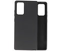 BAOHU Hoesje Geschikt voor de Samsung Galaxy Note 20  - Fashion Color Backcover Telefoonhoesje - Zwart