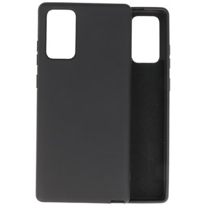 BAOHU Hoesje Geschikt voor de Samsung Galaxy Note 20  - Fashion Color Backcover Telefoonhoesje - Zwart
