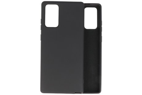 BAOHU Hoesje Geschikt voor de Samsung Galaxy Note 20  - Fashion Color Backcover Telefoonhoesje - Zwart