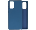 BAOHU Hoesje Geschikt voor de Samsung Galaxy Note 20  - Fashion Color Backcover Telefoonhoesje - Navy