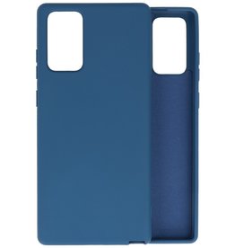 BAOHU Samsung Note 20 Hoesje Fashion Backcover Telefoonhoesje Navy