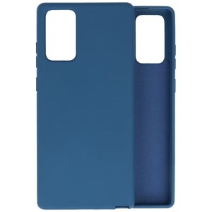 BAOHU Hoesje Geschikt voor de Samsung Galaxy Note 20  - Fashion Color Backcover Telefoonhoesje - Navy