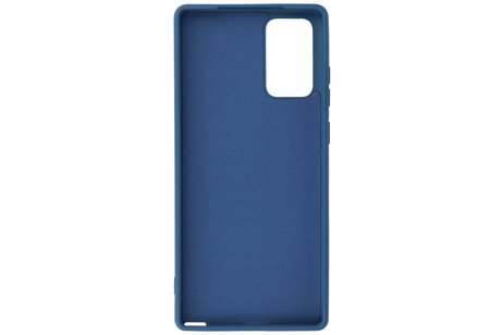 BAOHU Hoesje Geschikt voor de Samsung Galaxy Note 20  - Fashion Color Backcover Telefoonhoesje - Navy
