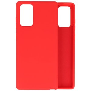 BAOHU Hoesje Geschikt voor de Samsung Galaxy Note 20  - Fashion Color Backcover Telefoonhoesje - Rood