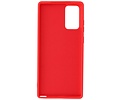 BAOHU Hoesje Geschikt voor de Samsung Galaxy Note 20  - Fashion Color Backcover Telefoonhoesje - Rood