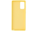 Samsung Note 20 Hoesje Fashion Backcover Telefoonhoesje Geel