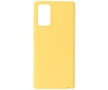 Samsung Note 20 Hoesje Fashion Backcover Telefoonhoesje Geel