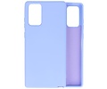 BAOHU Hoesje Geschikt voor de Samsung Galaxy Note 20  - Fashion Color Backcover Telefoonhoesje - Paars