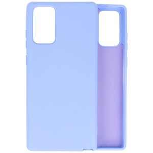 BAOHU Hoesje Geschikt voor de Samsung Galaxy Note 20  - Fashion Color Backcover Telefoonhoesje - Paars