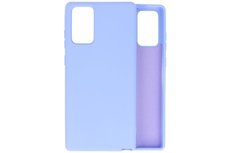 Hoesje Geschikt voor de Samsung Galaxy Note 20  - Fashion Color Backcover Telefoonhoesje - Paars