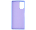 Hoesje Geschikt voor de Samsung Galaxy Note 20  - Fashion Color Backcover Telefoonhoesje - Paars