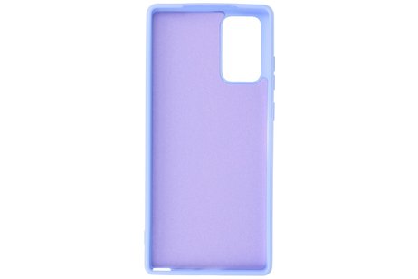 BAOHU Hoesje Geschikt voor de Samsung Galaxy Note 20  - Fashion Color Backcover Telefoonhoesje - Paars