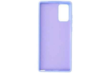 Hoesje Geschikt voor de Samsung Galaxy Note 20  - Fashion Color Backcover Telefoonhoesje - Paars