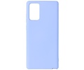 Hoesje Geschikt voor de Samsung Galaxy Note 20  - Fashion Color Backcover Telefoonhoesje - Paars