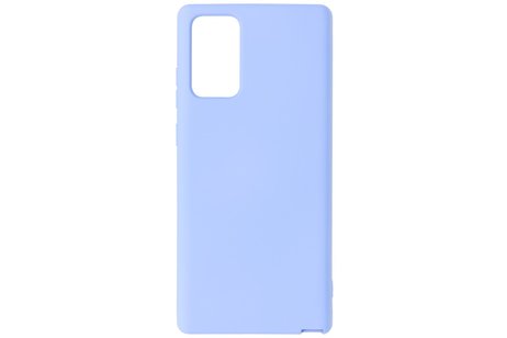 BAOHU Hoesje Geschikt voor de Samsung Galaxy Note 20  - Fashion Color Backcover Telefoonhoesje - Paars