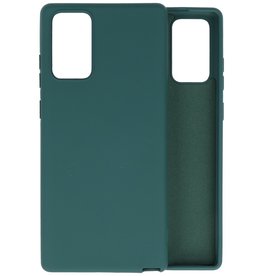 BAOHU Samsung Note 20 Hoesje Fashion Backcover Telefoonhoesje Donker Groen