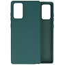 BAOHU Samsung Note 20 Hoesje Fashion Backcover Telefoonhoesje Donker Groen