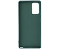 Hoesje Geschikt voor de Samsung Galaxy Note 20  - Fashion Color Backcover Telefoonhoesje - Donker Groen