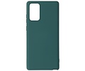 Hoesje Geschikt voor de Samsung Galaxy Note 20  - Fashion Color Backcover Telefoonhoesje - Donker Groen