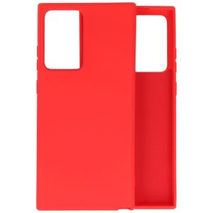 Hoesje Geschikt voor de Samsung Galaxy Note 20 Ultra  - Fashion Color Backcover Telefoonhoesje - Rood