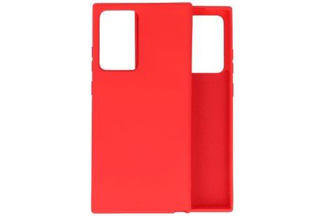 BAOHU Hoesje Geschikt voor de Samsung Galaxy Note 20 Ultra  - Fashion Color Backcover Telefoonhoesje - Rood