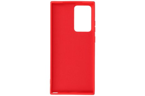 Hoesje Geschikt voor de Samsung Galaxy Note 20 Ultra  - Fashion Color Backcover Telefoonhoesje - Rood