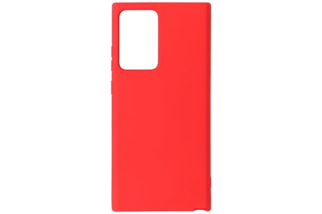 BAOHU Hoesje Geschikt voor de Samsung Galaxy Note 20 Ultra  - Fashion Color Backcover Telefoonhoesje - Rood