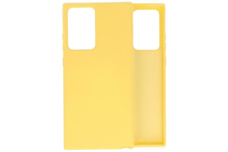 BAOHU Hoesje Geschikt voor de Samsung Galaxy Note 20 Ultra  - Fashion Color Backcover Telefoonhoesje - Geel