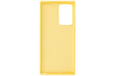 Hoesje Geschikt voor de Samsung Galaxy Note 20 Ultra  - Fashion Color Backcover Telefoonhoesje - Geel